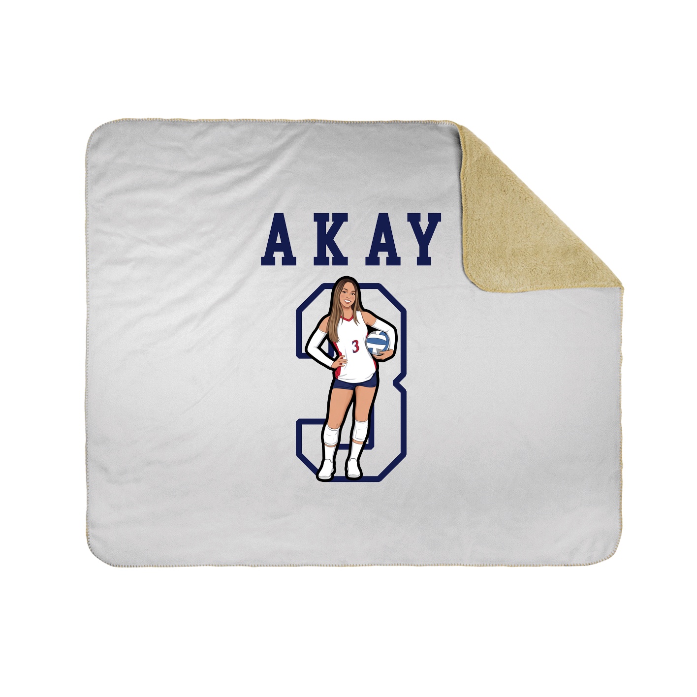 Throw Blanket — Shirsey in White