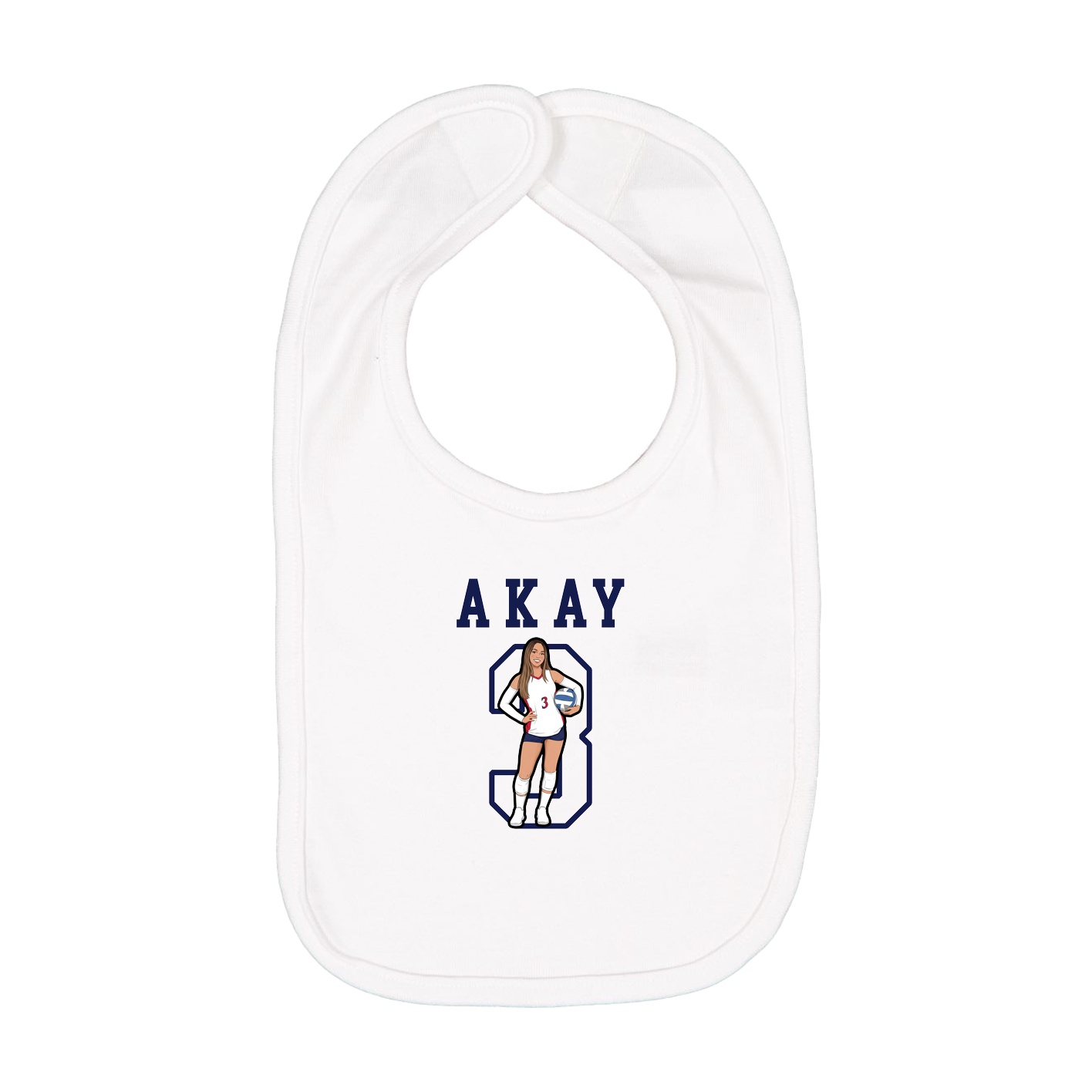 Infant Bib — Shirsey in White