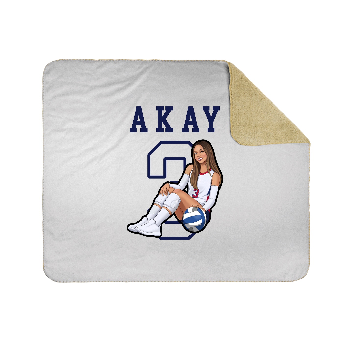Throw Blanket — Shirsey in White