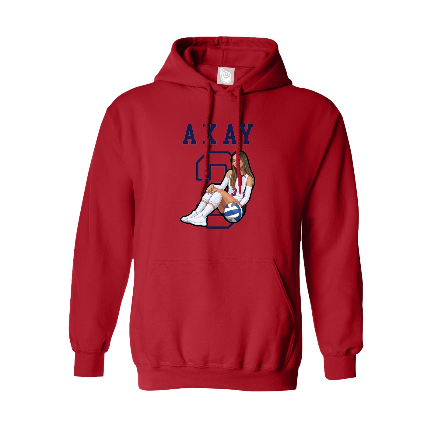 Hoodie — Shirsey in Red