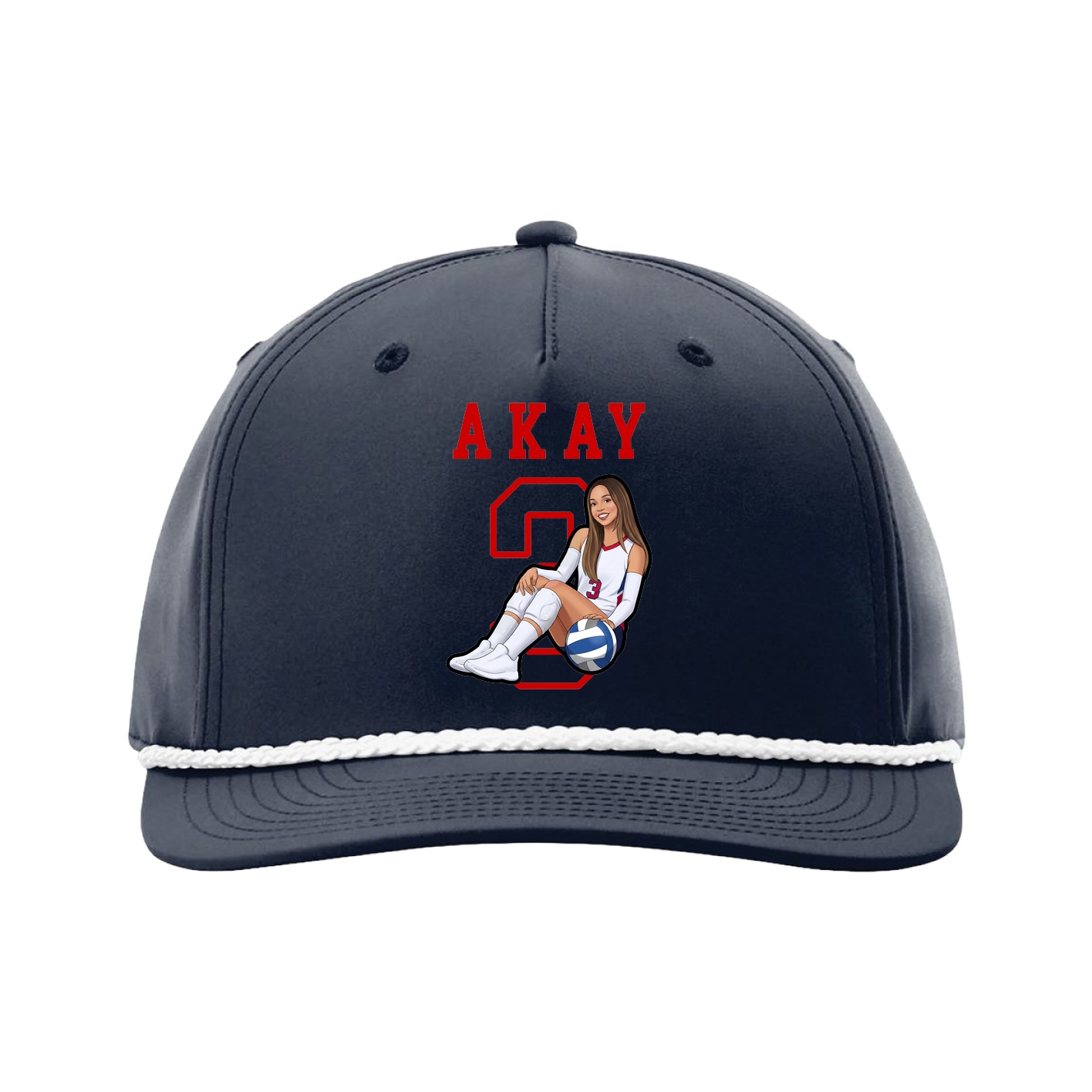 Five-Panel Classic Rope Cap — Shirsey in Navy