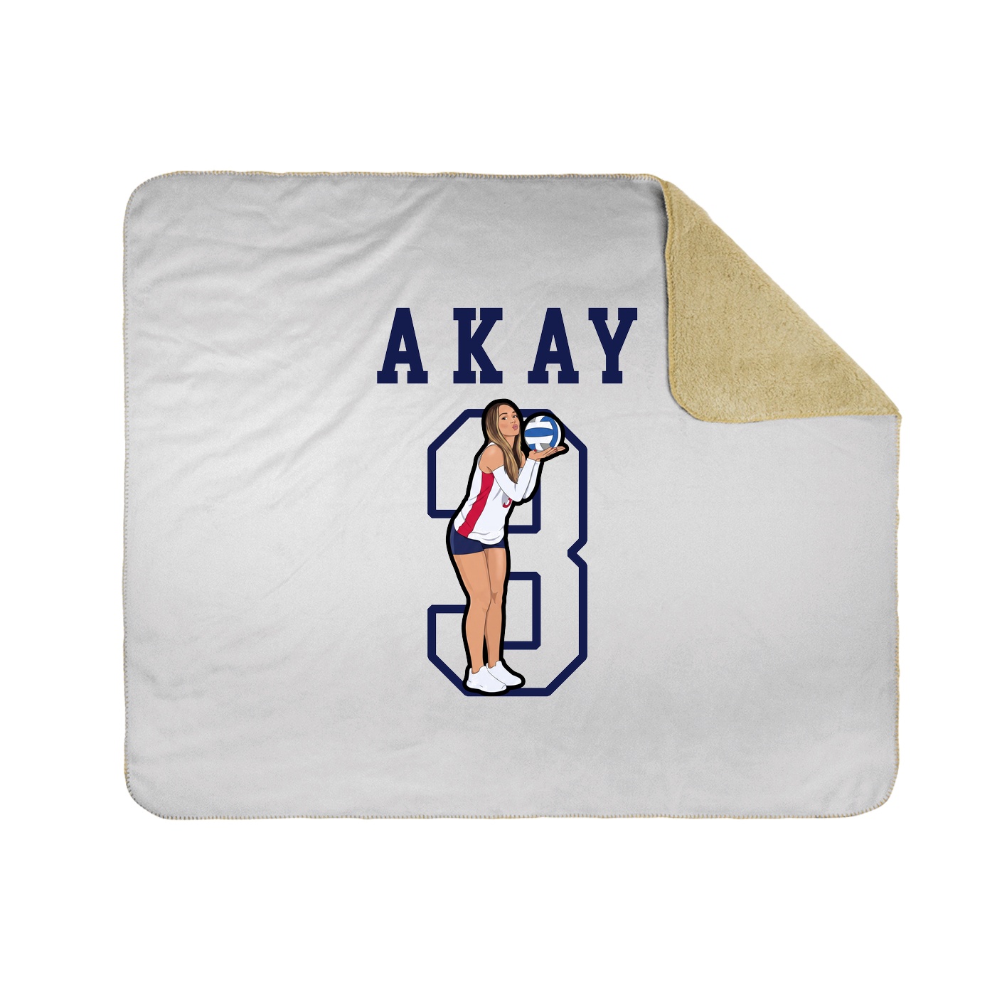 Throw Blanket — Shirsey in White