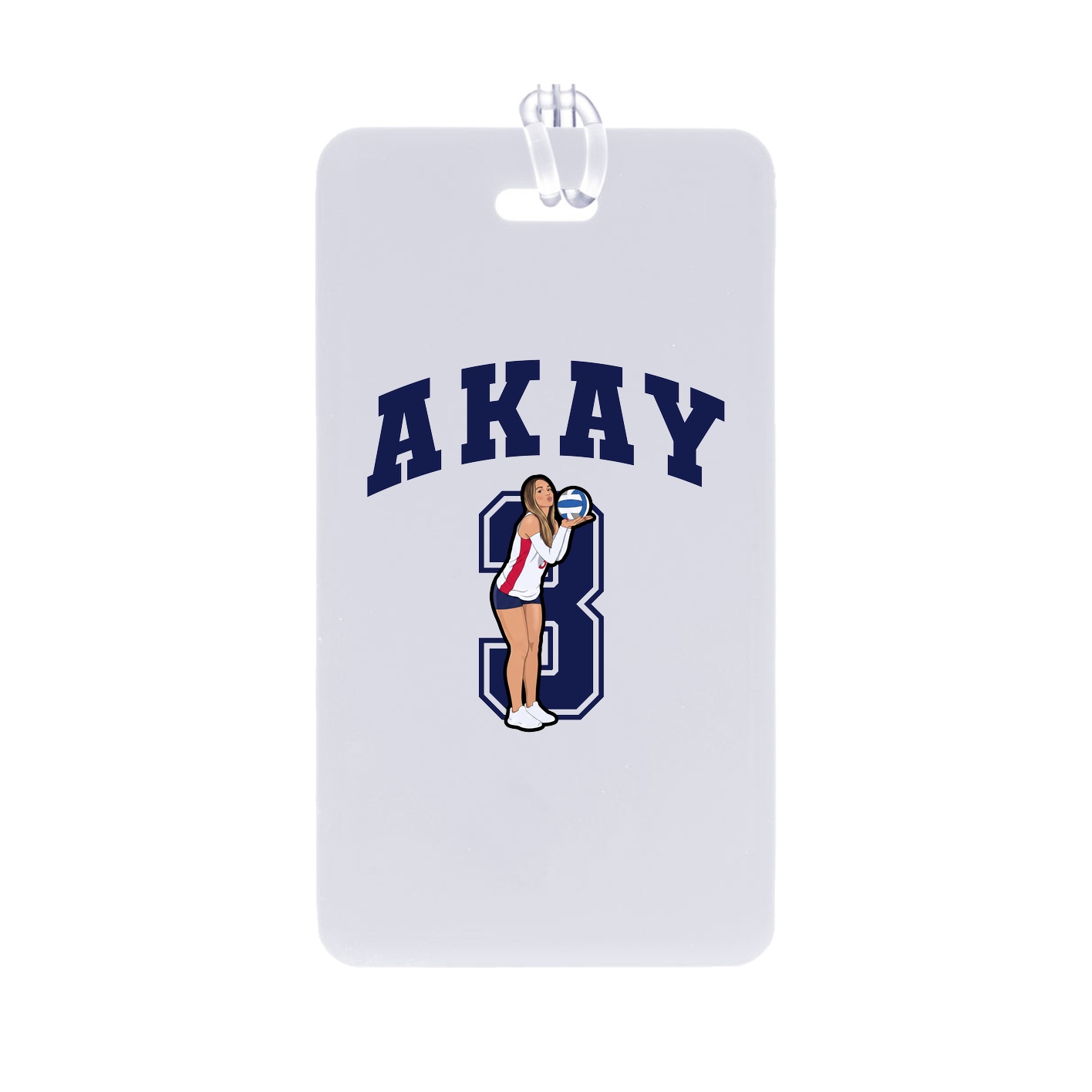 Bag Tag — Number in Classic