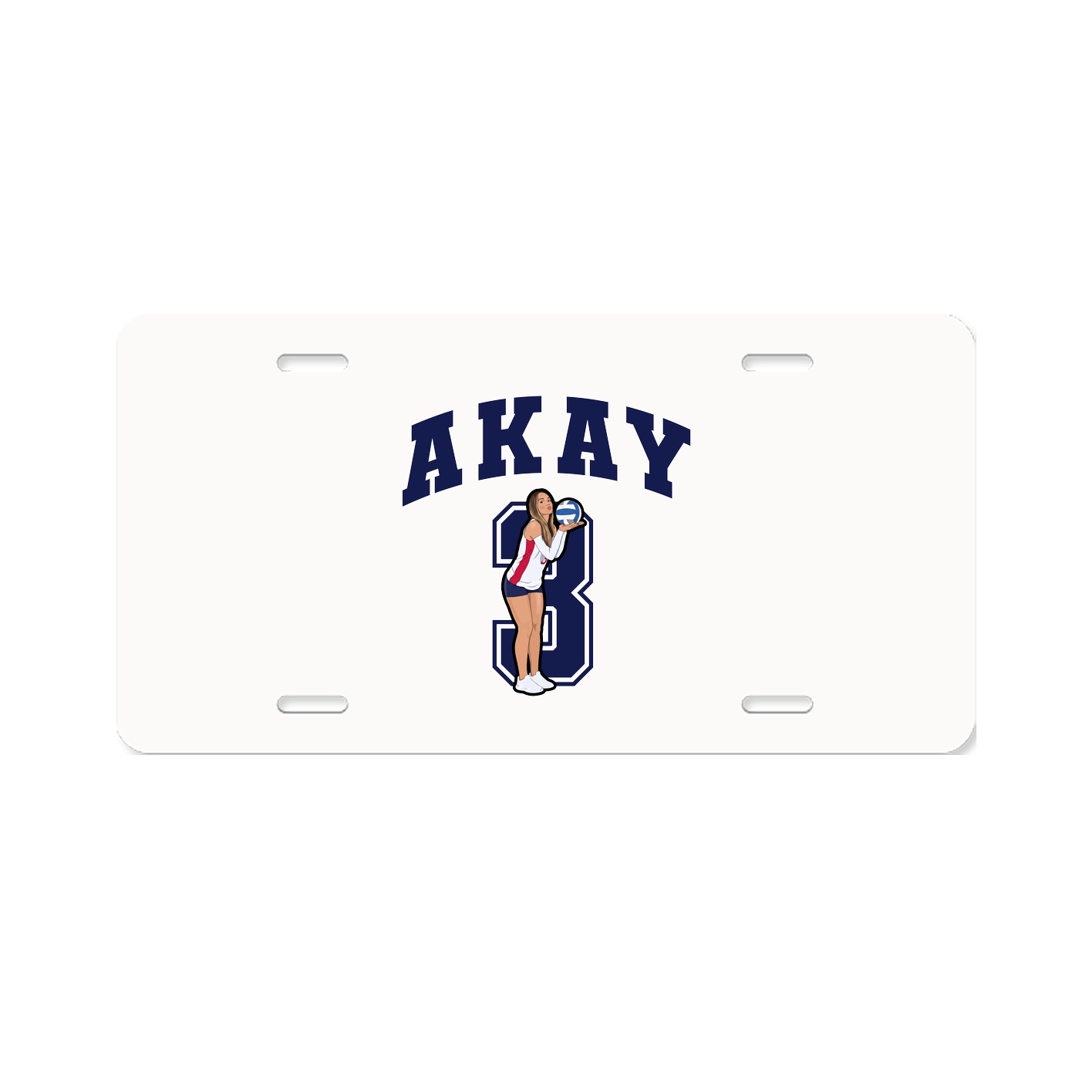 License Plate — Number in Classic