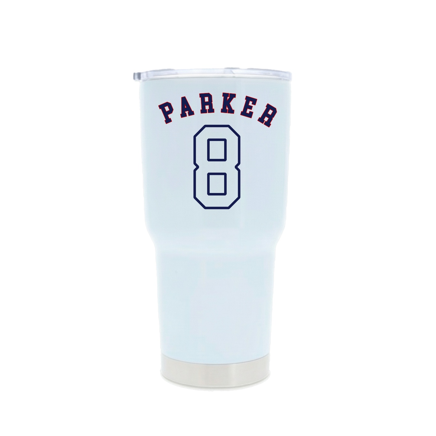 30oz Stainless Steel Tumbler — Shirsey Arch in White