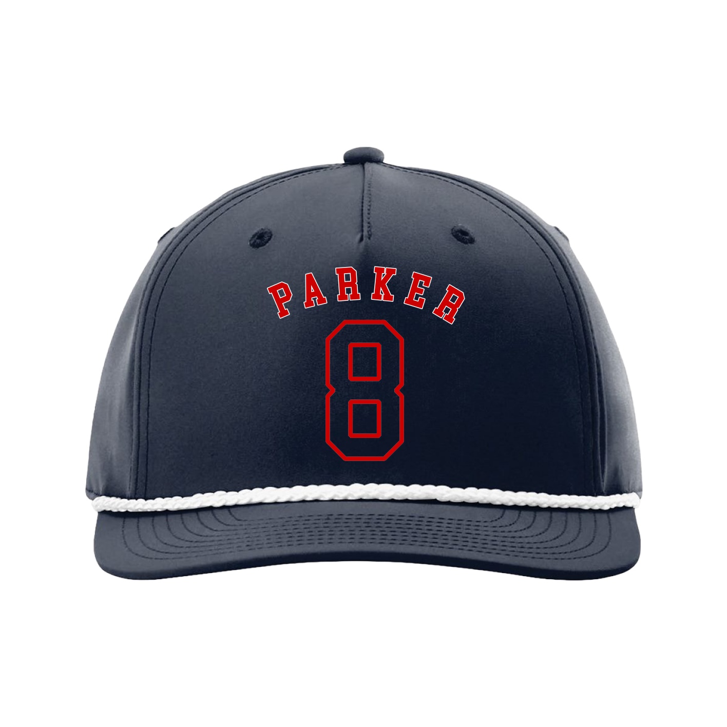 Five-Panel Classic Rope Cap — Shirsey Arch in Navy