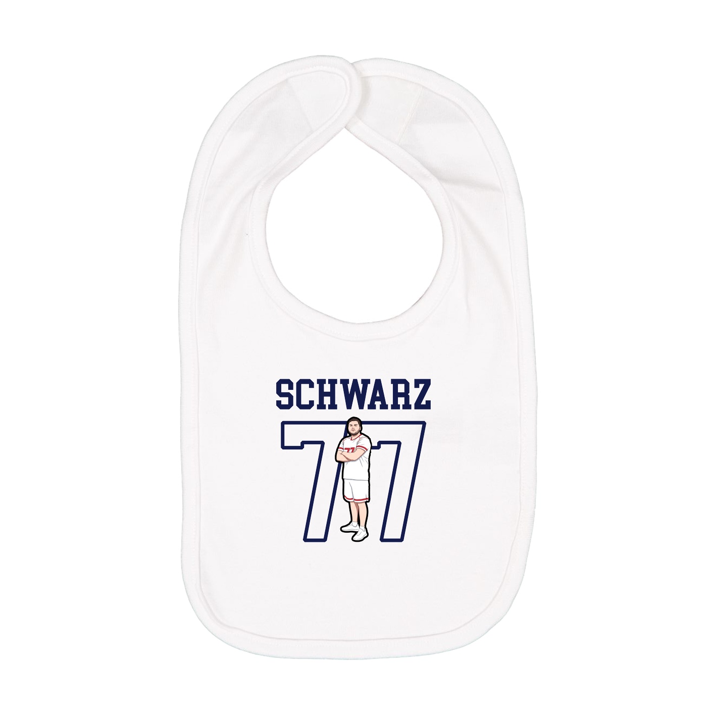 Infant Bib — Shirsey in White