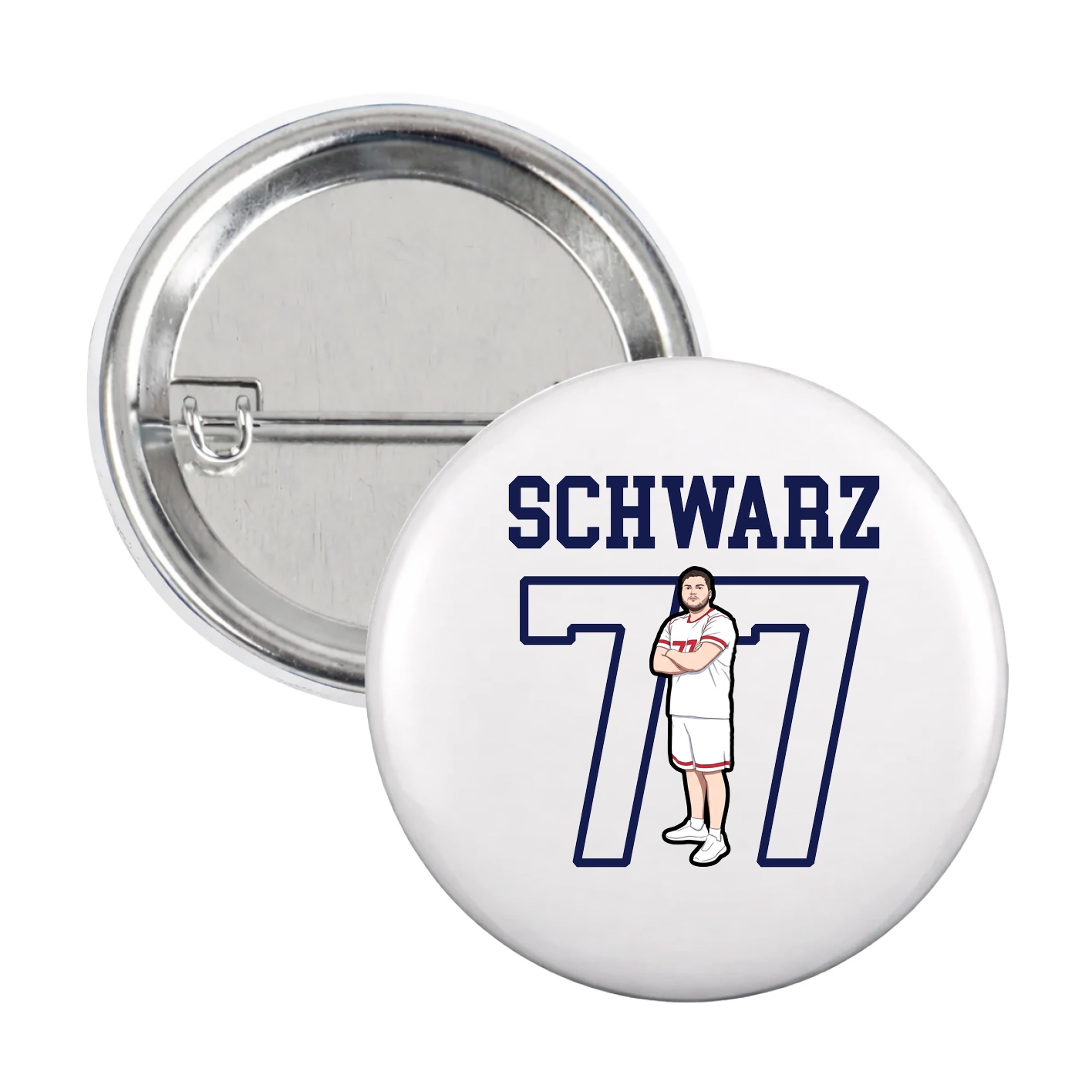 Game Day Button — Shirsey in White