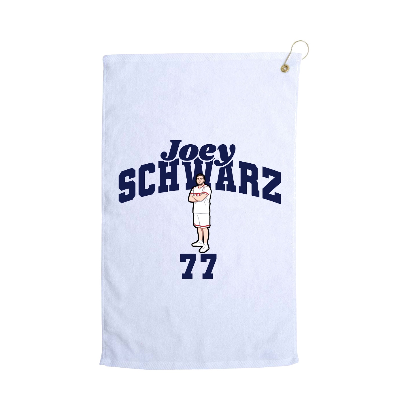 Golf Towel — Signature Arch in White