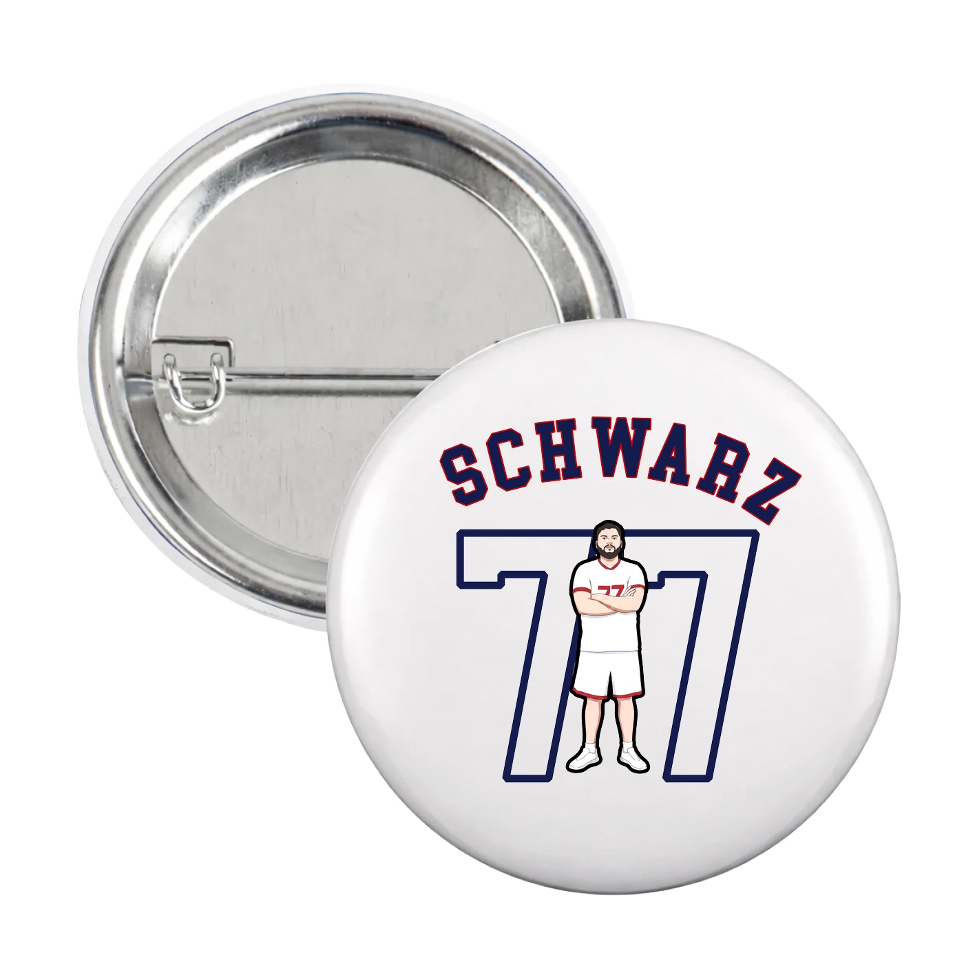 Game Day Button — Shirsey Arch in White