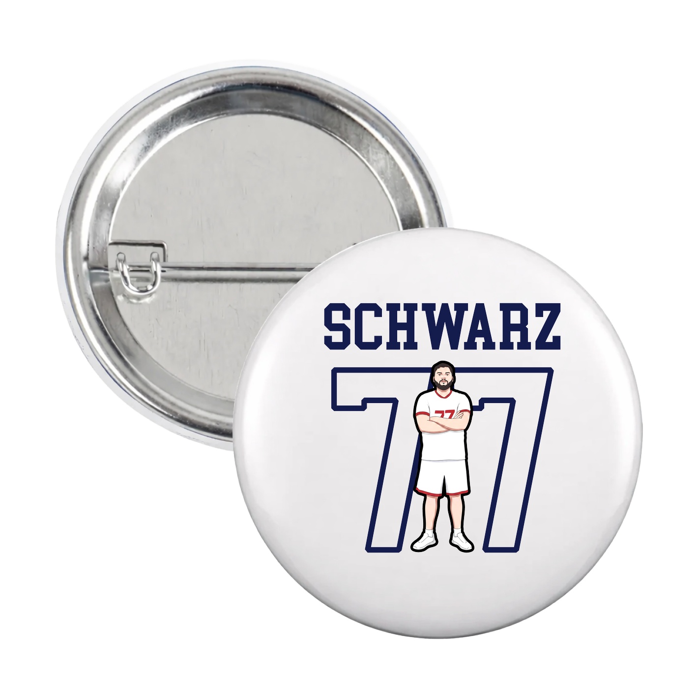 Game Day Button — Shirsey in White