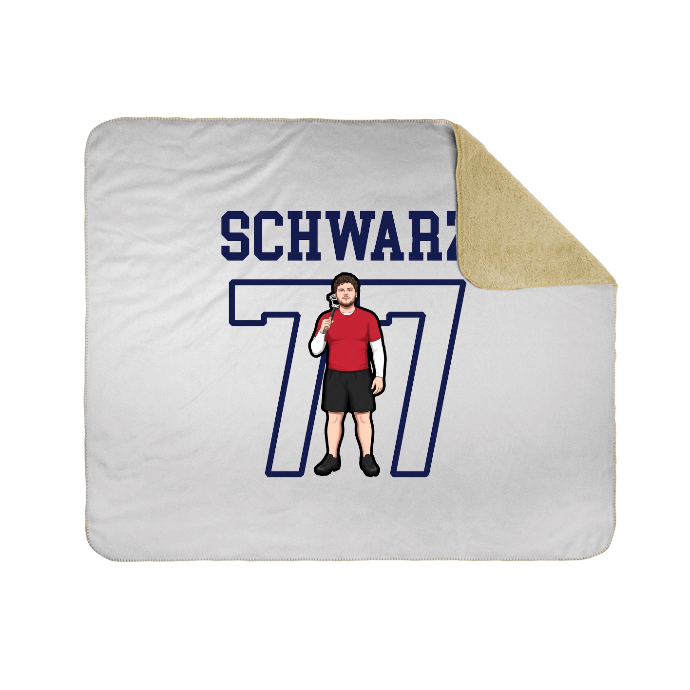 Throw Blanket — Shirsey in White