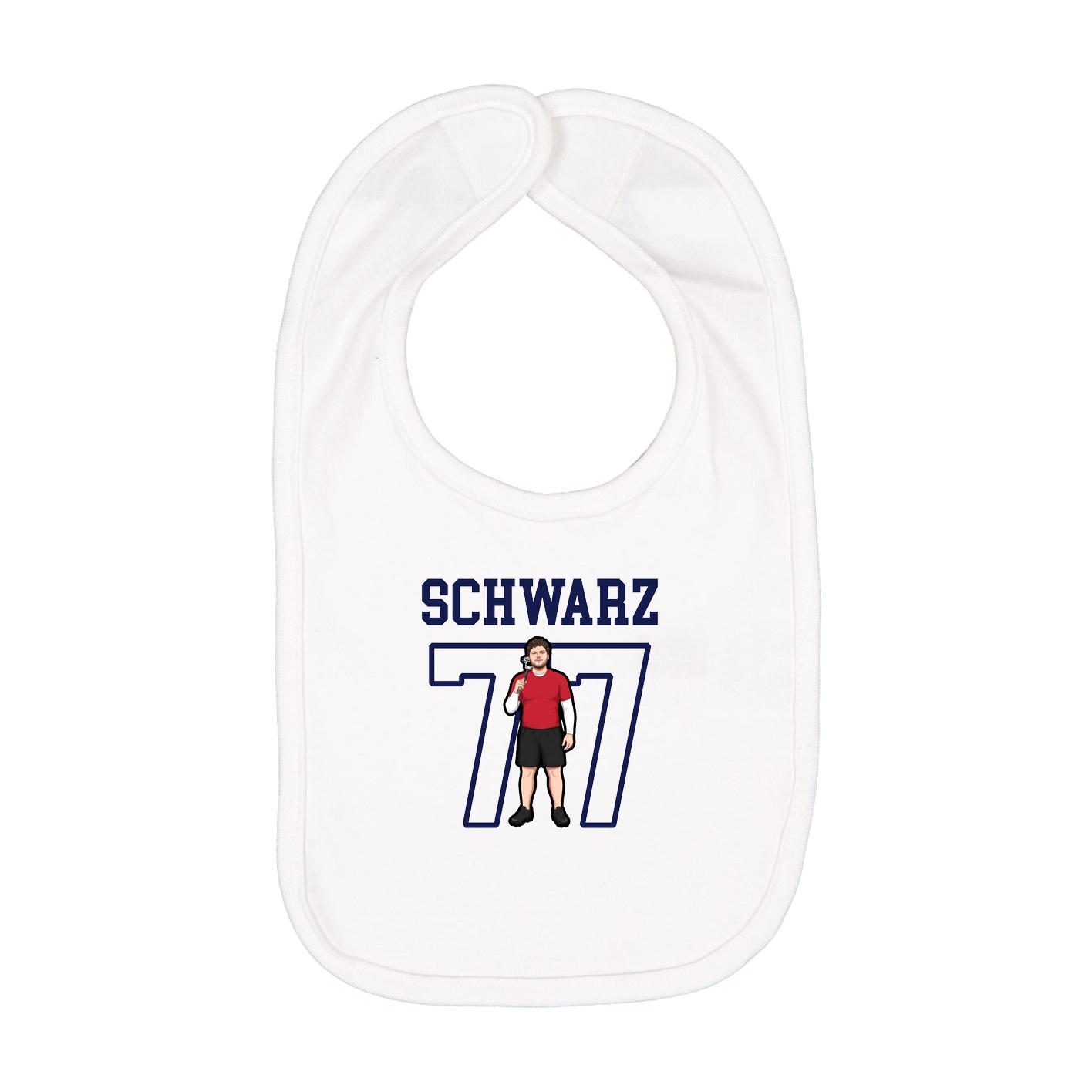 Infant Bib — Shirsey in White