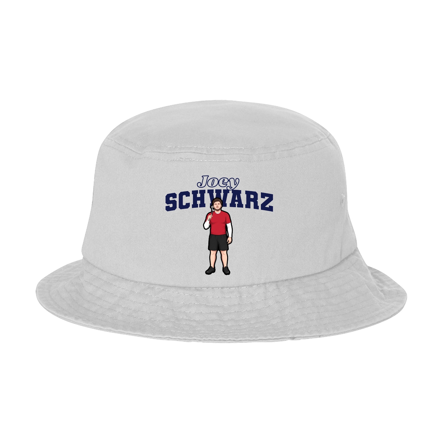 Bucket Cap — Name Arch in White