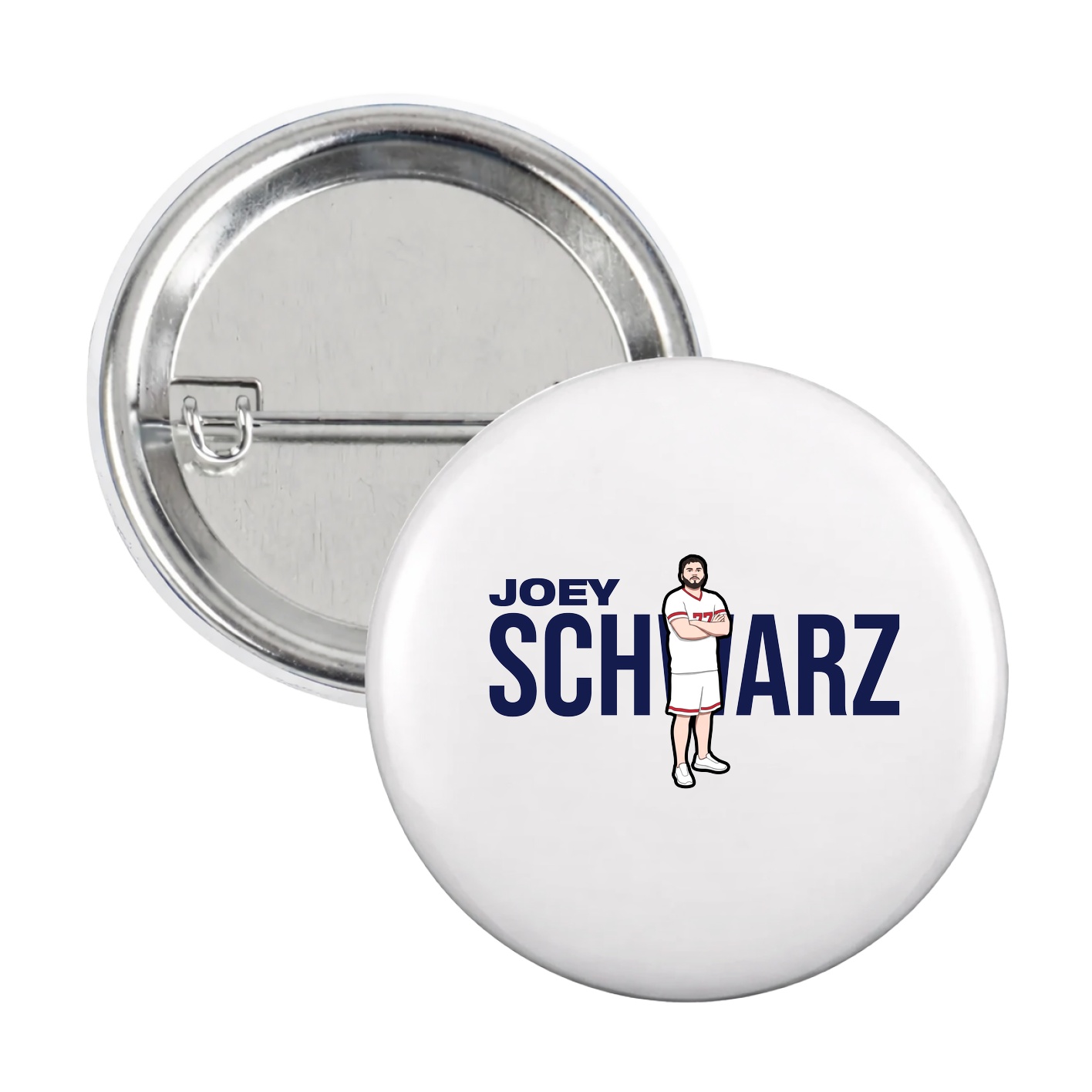 Game Day Button — Player Name in White