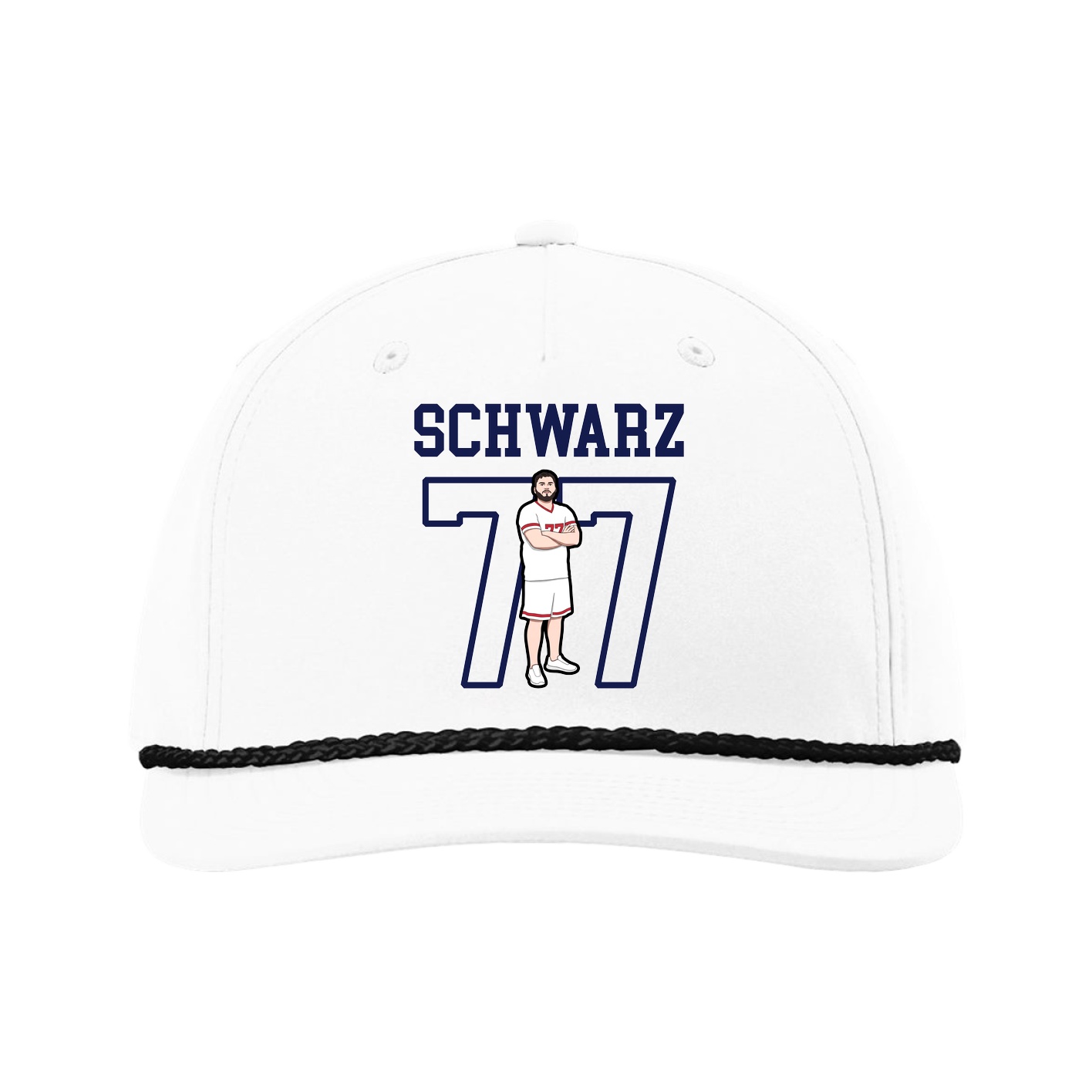 Five-Panel Classic Rope Cap — Shirsey in White