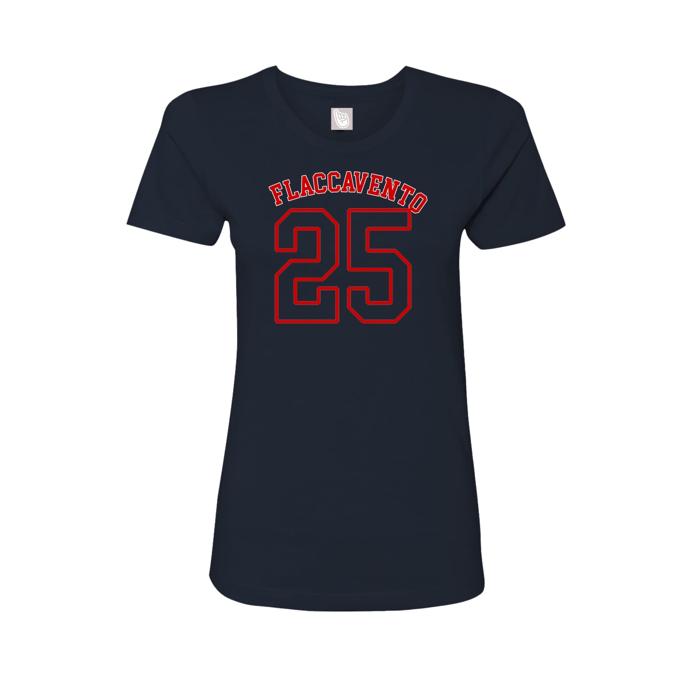 Fitted Women's Tee — Shirsey Arch in Navy