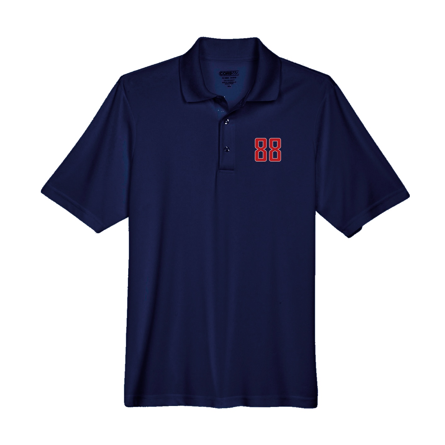 Performance Polo — Front Shirsy in Navy