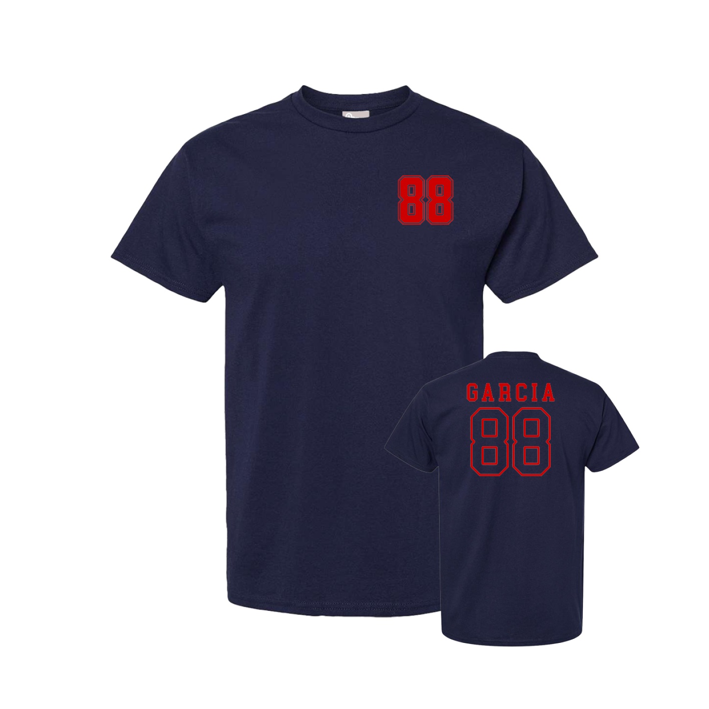 Tee — Chest Back in Navy
