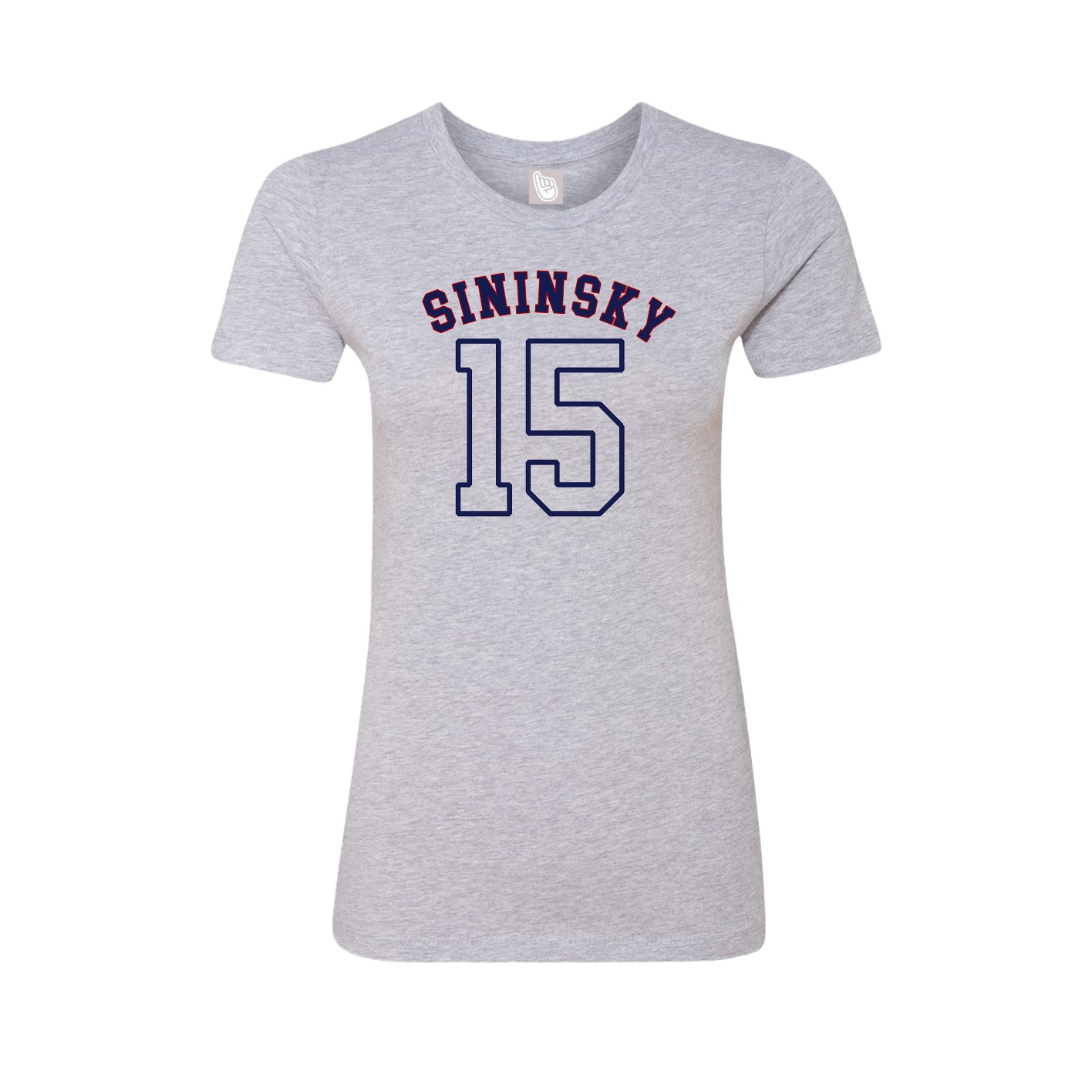 Fitted Women's Tee — Shirsey Arch in Grey