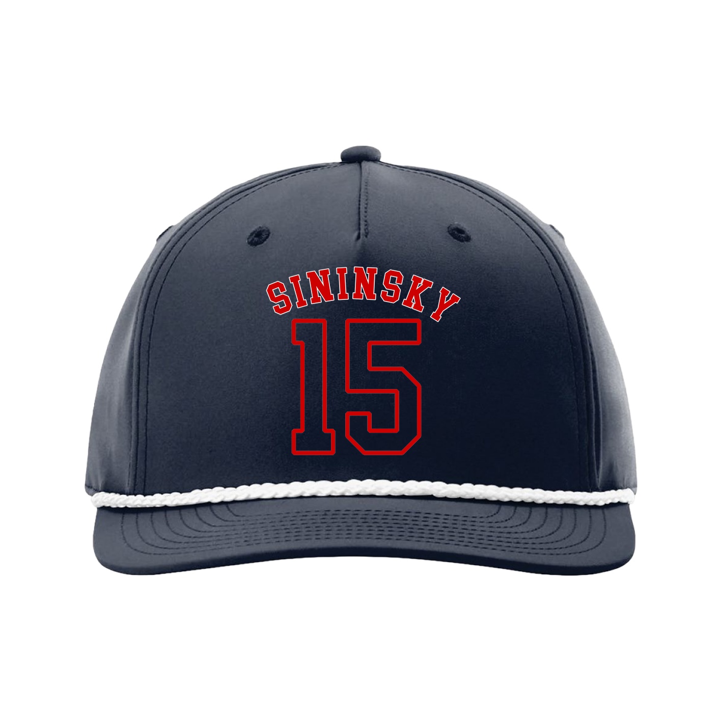 Five-Panel Classic Rope Cap — Shirsey Arch in Navy