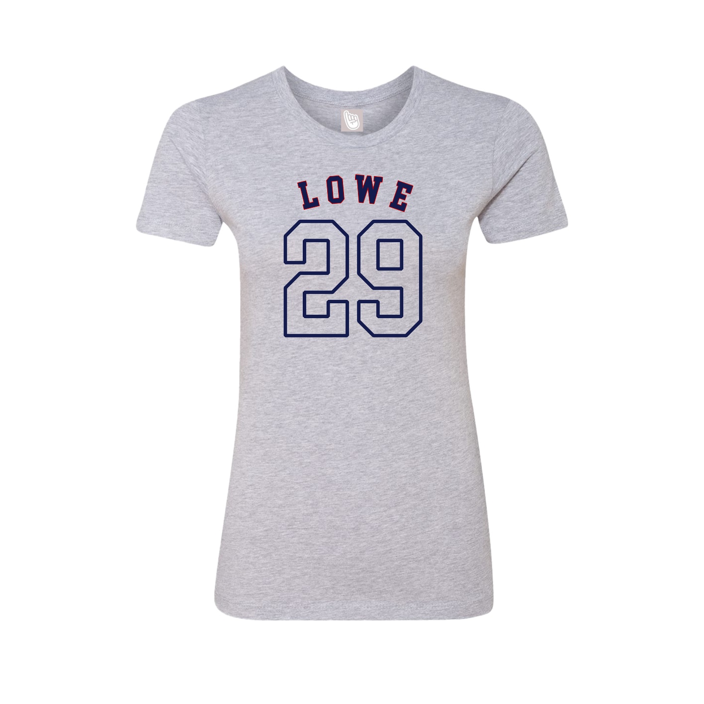 Fitted Women's Tee — Shirsey Arch in Grey