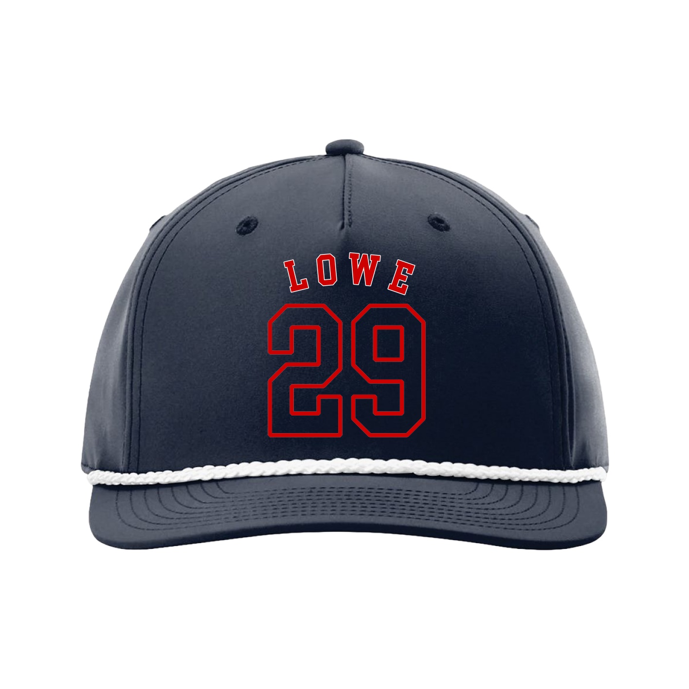 Five-Panel Classic Rope Cap — Shirsey Arch in Navy