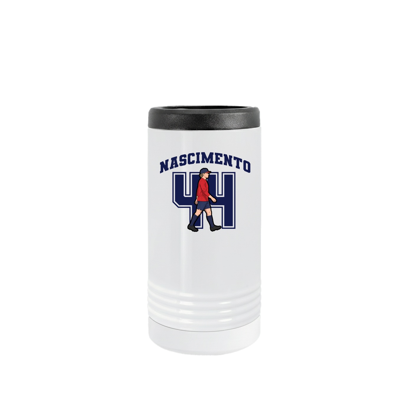 Slim Beverage Holder — Number in White