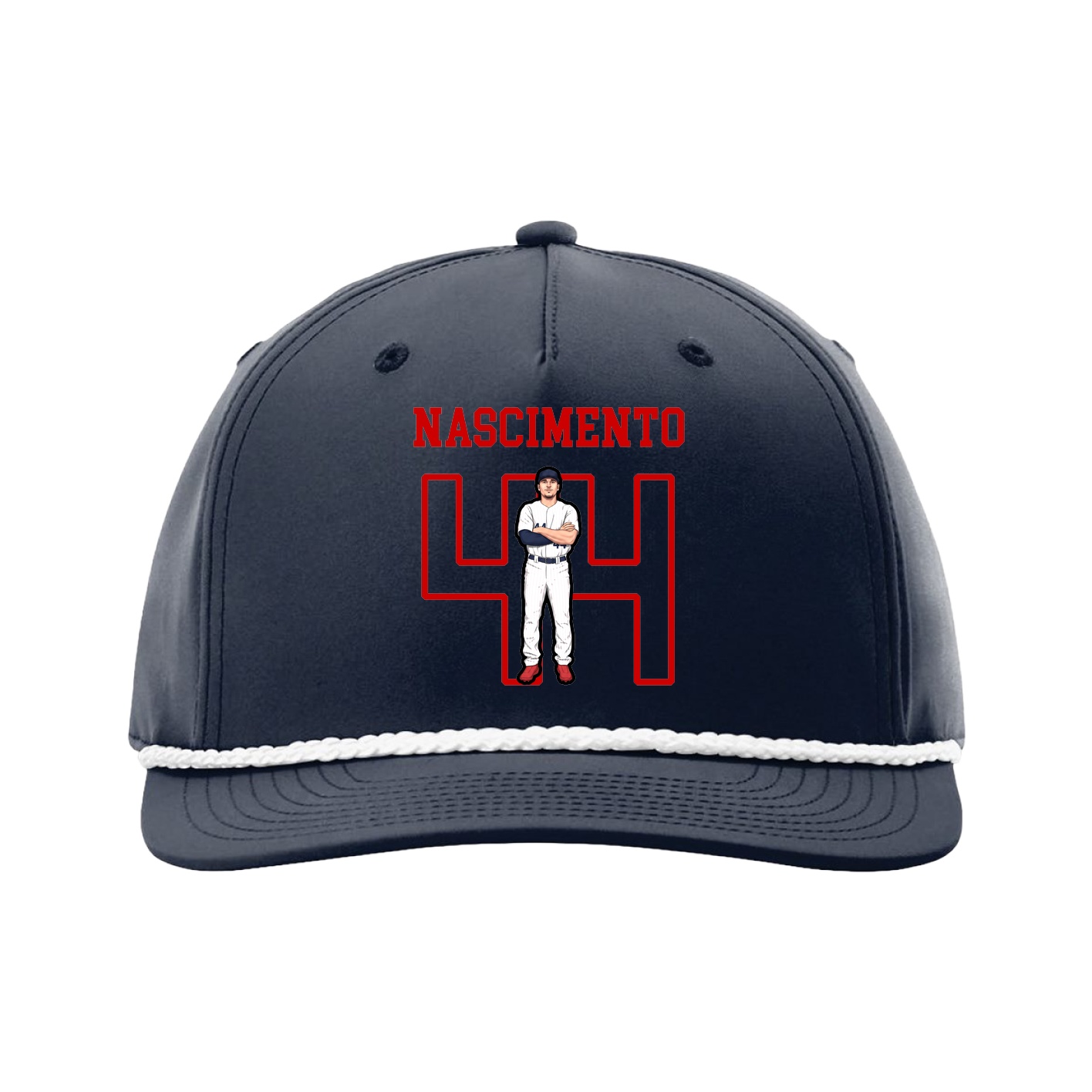 Five-Panel Classic Rope Cap — Shirsey in Navy