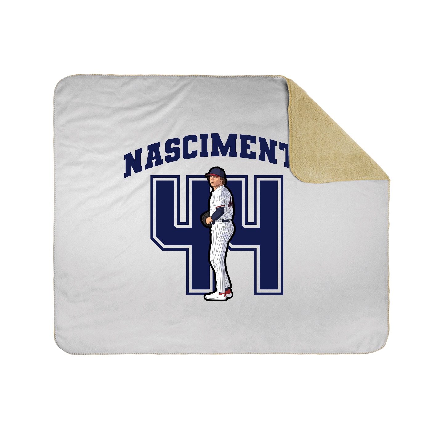 Throw Blanket — Number in White