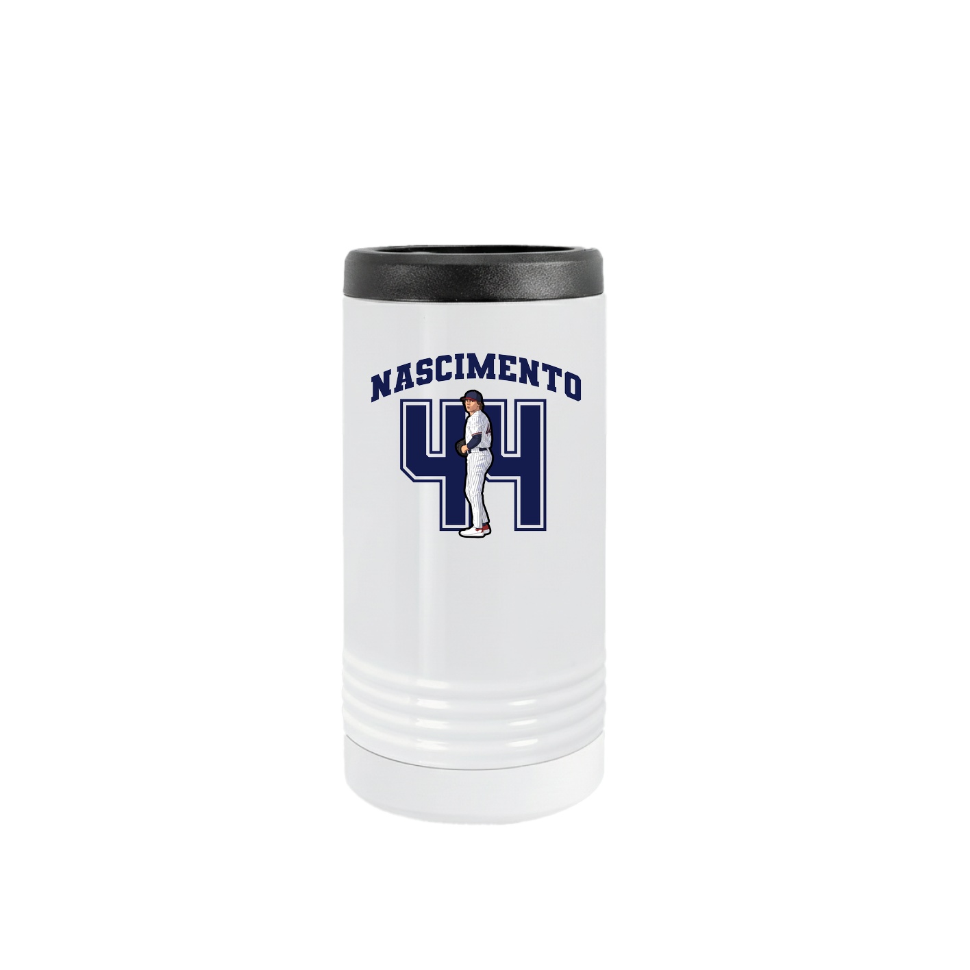 Slim Beverage Holder — Number in White