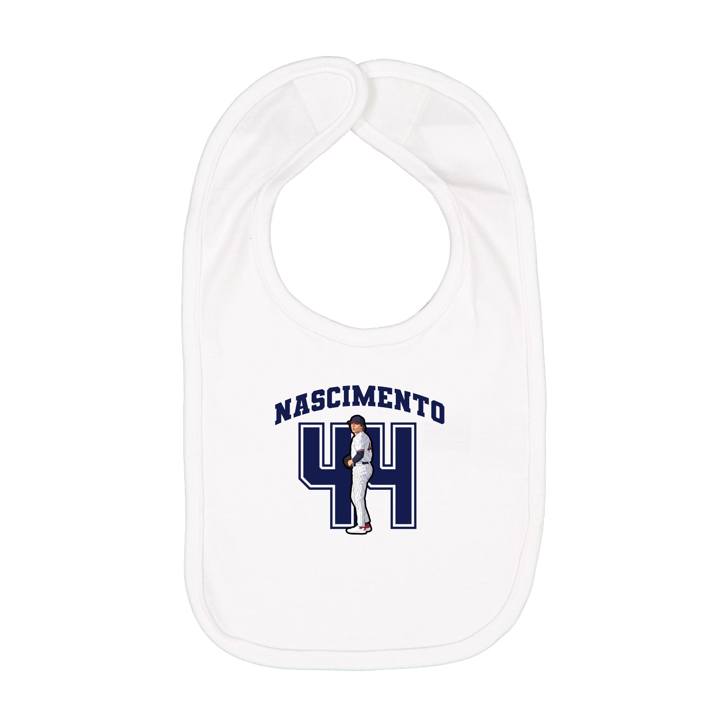 Infant Bib — Number in White