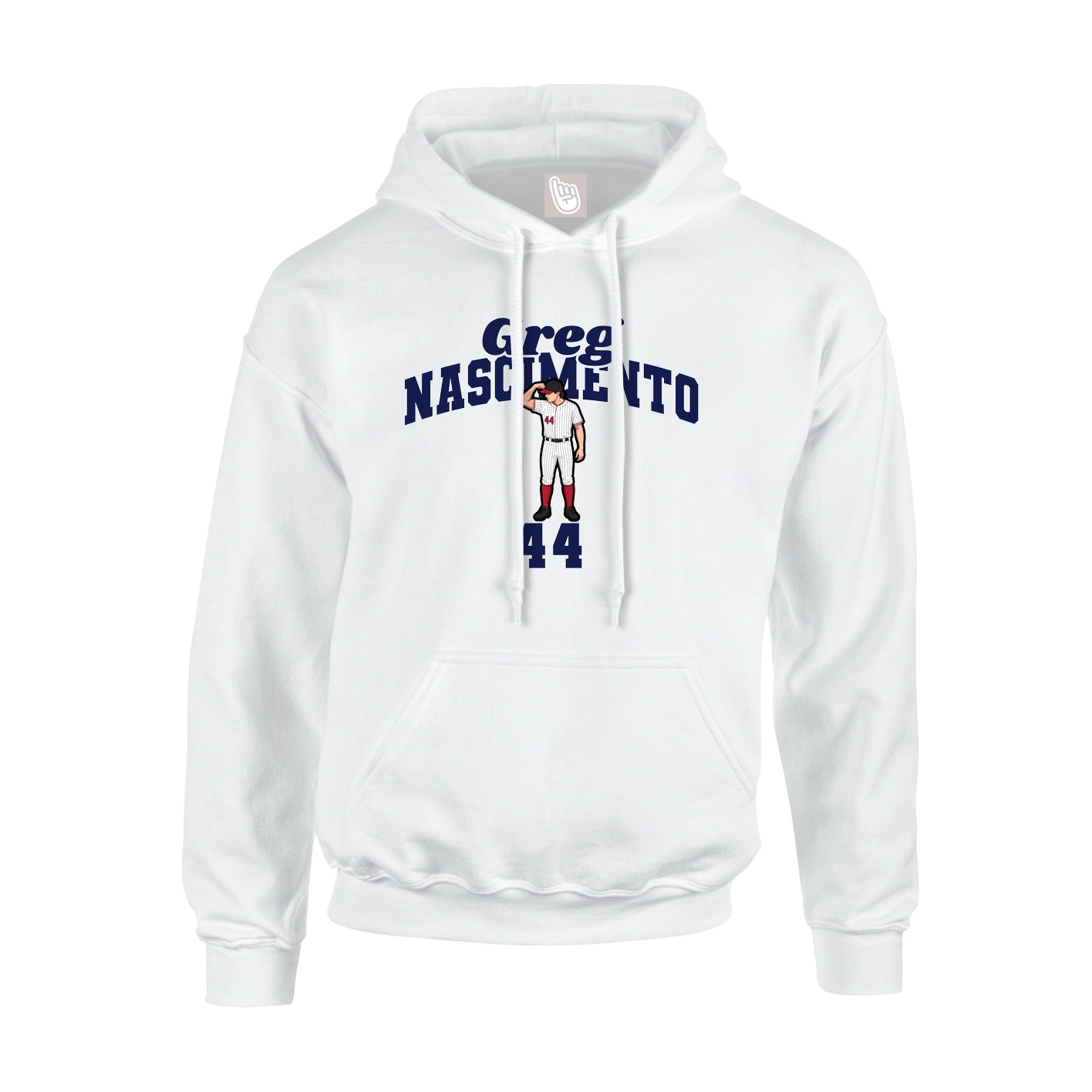Hoodie — Signature Arch in White