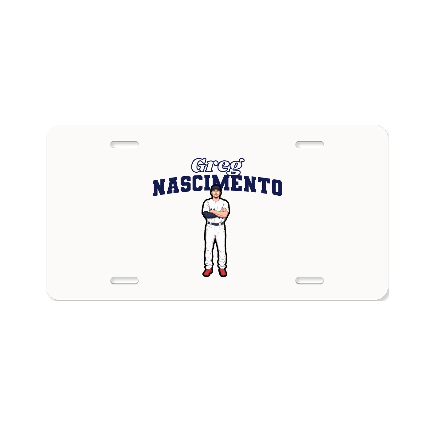 License Plate — Name Arch in Classic