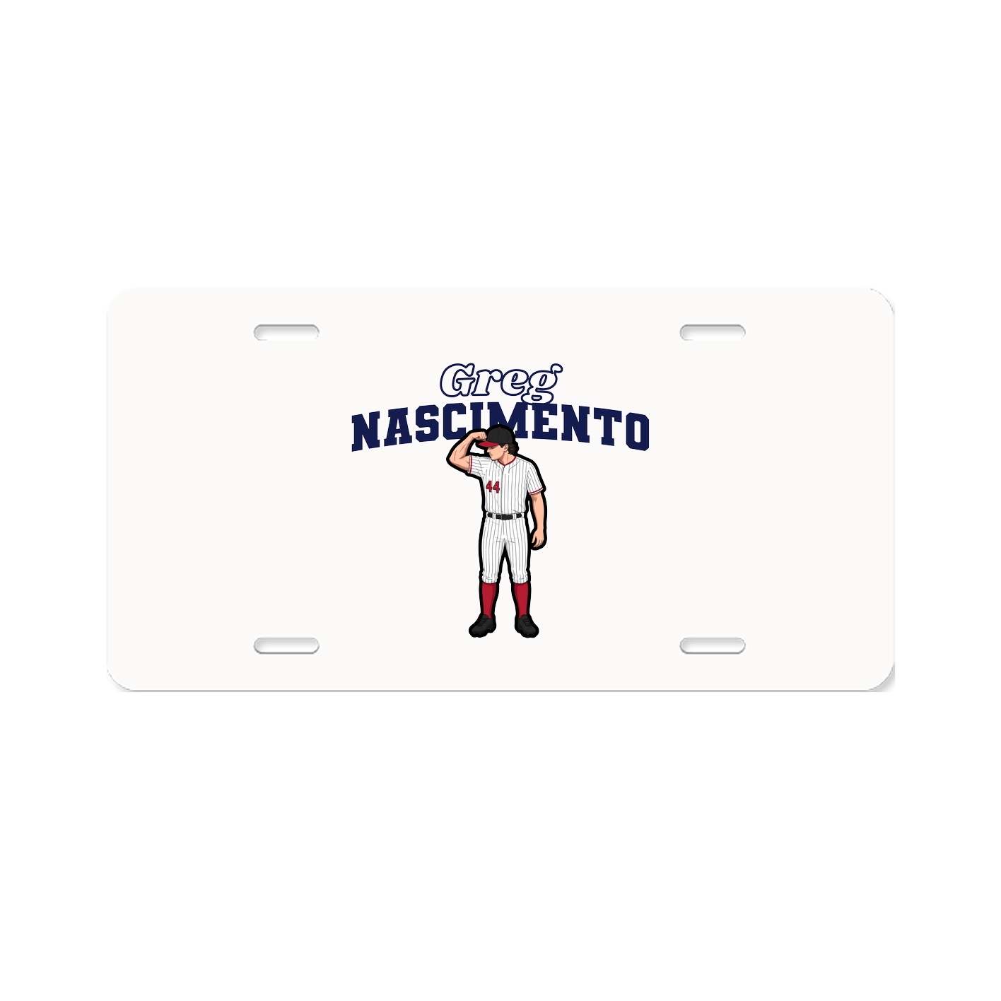 License Plate — Name Arch in Classic
