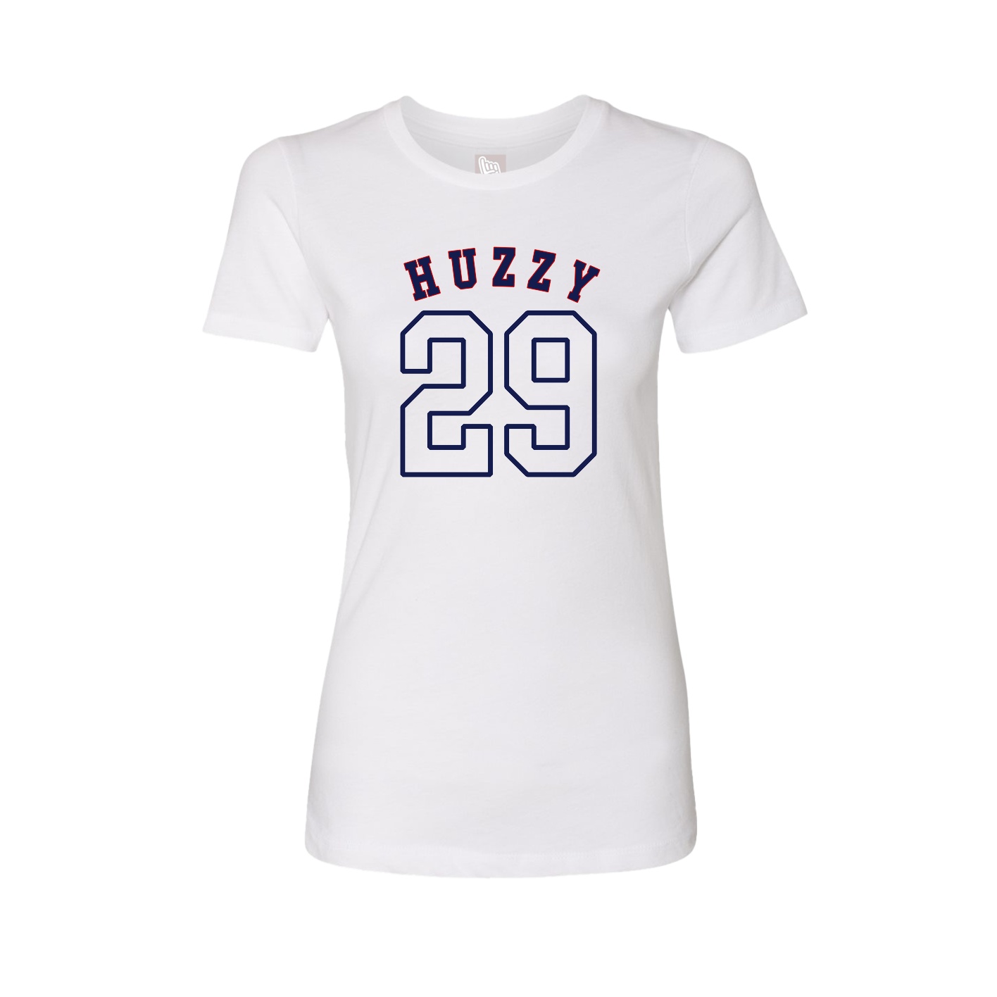Fitted Women's Tee — Shirsey Arch in White