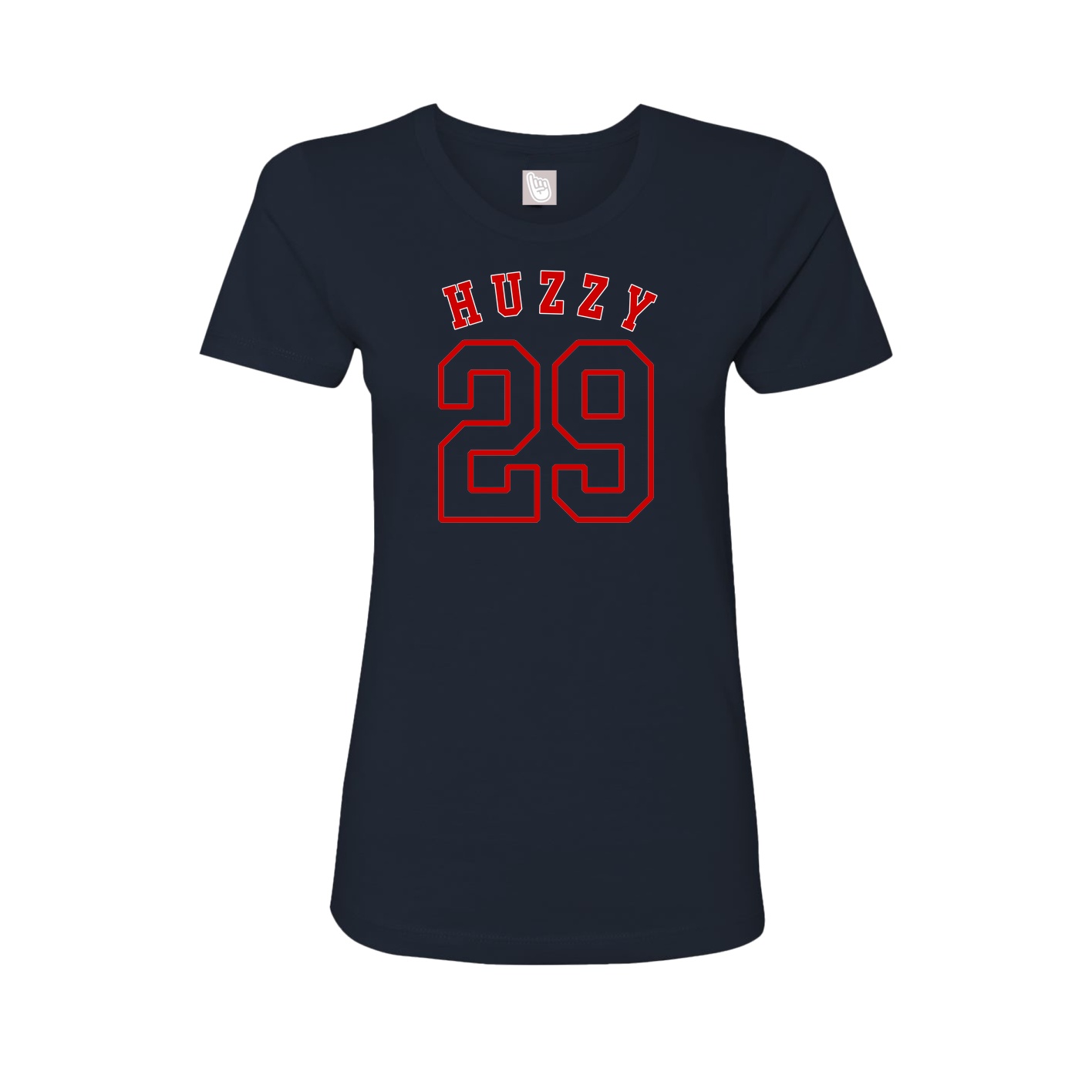 Fitted Women's Tee — Shirsey Arch in Navy