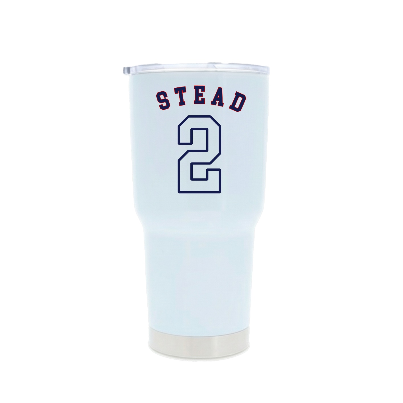 30oz Stainless Steel Tumbler — Shirsey Arch in White