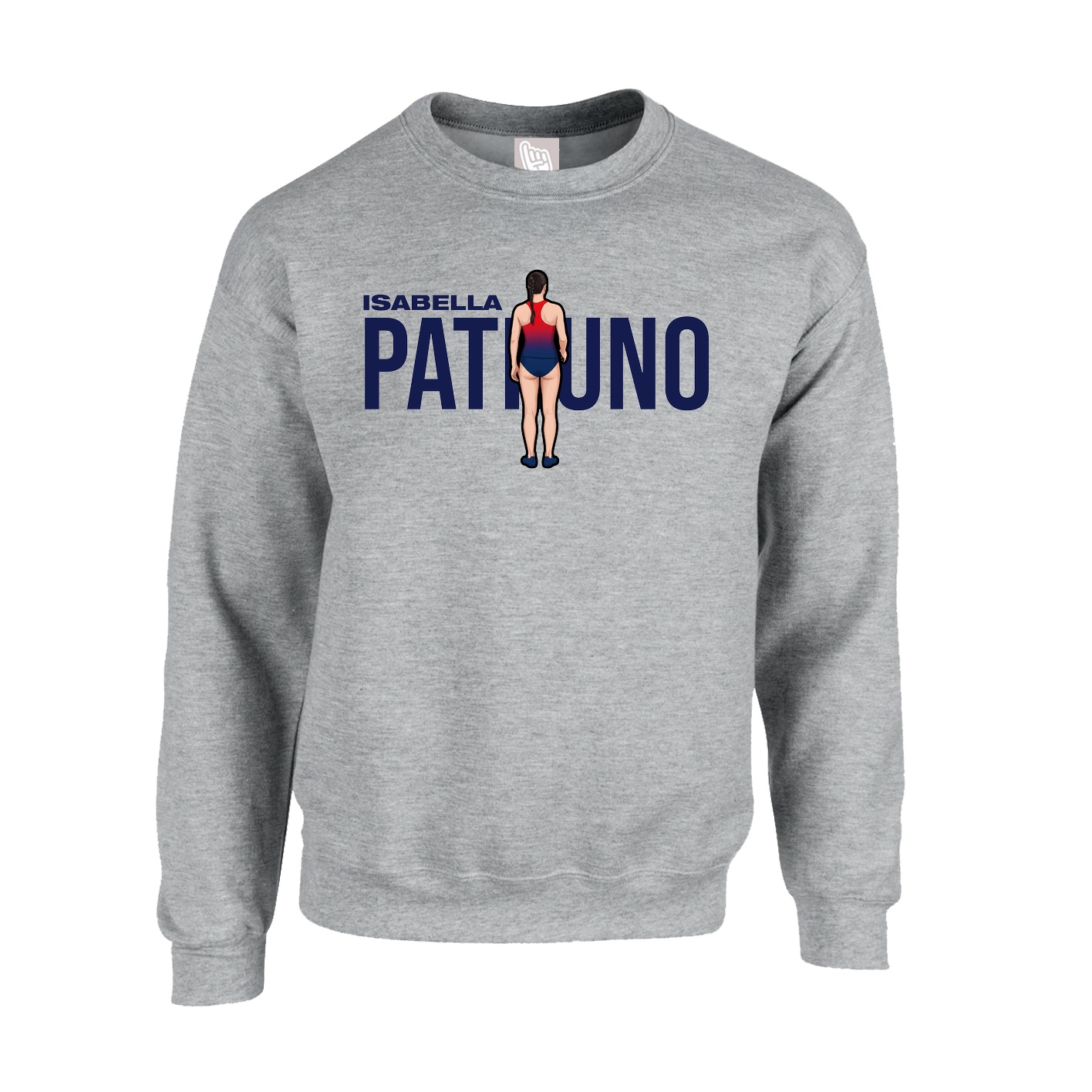 Fleece Crew — Player Name in Grey