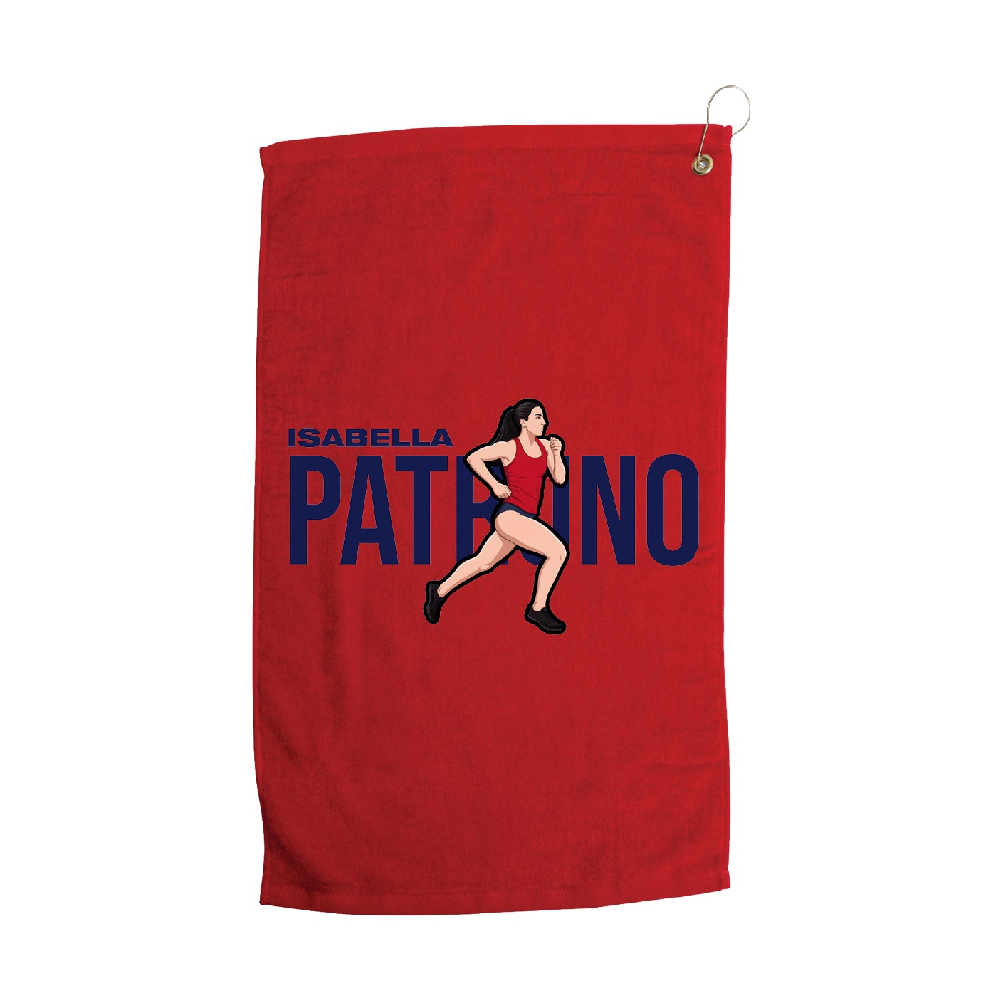 Golf Towel — Player Name in Red