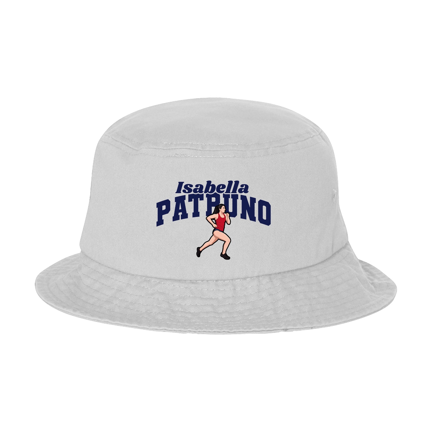 Bucket Cap — Signature Arch in White