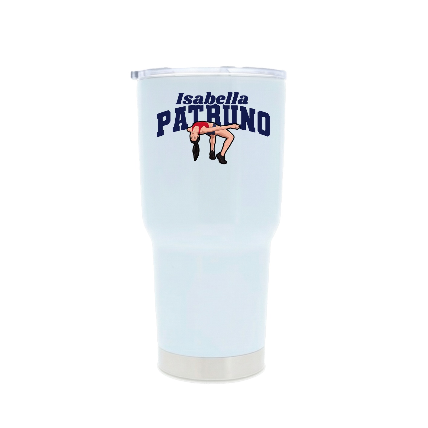 30oz Stainless Steel Tumbler — Signature Arch in White