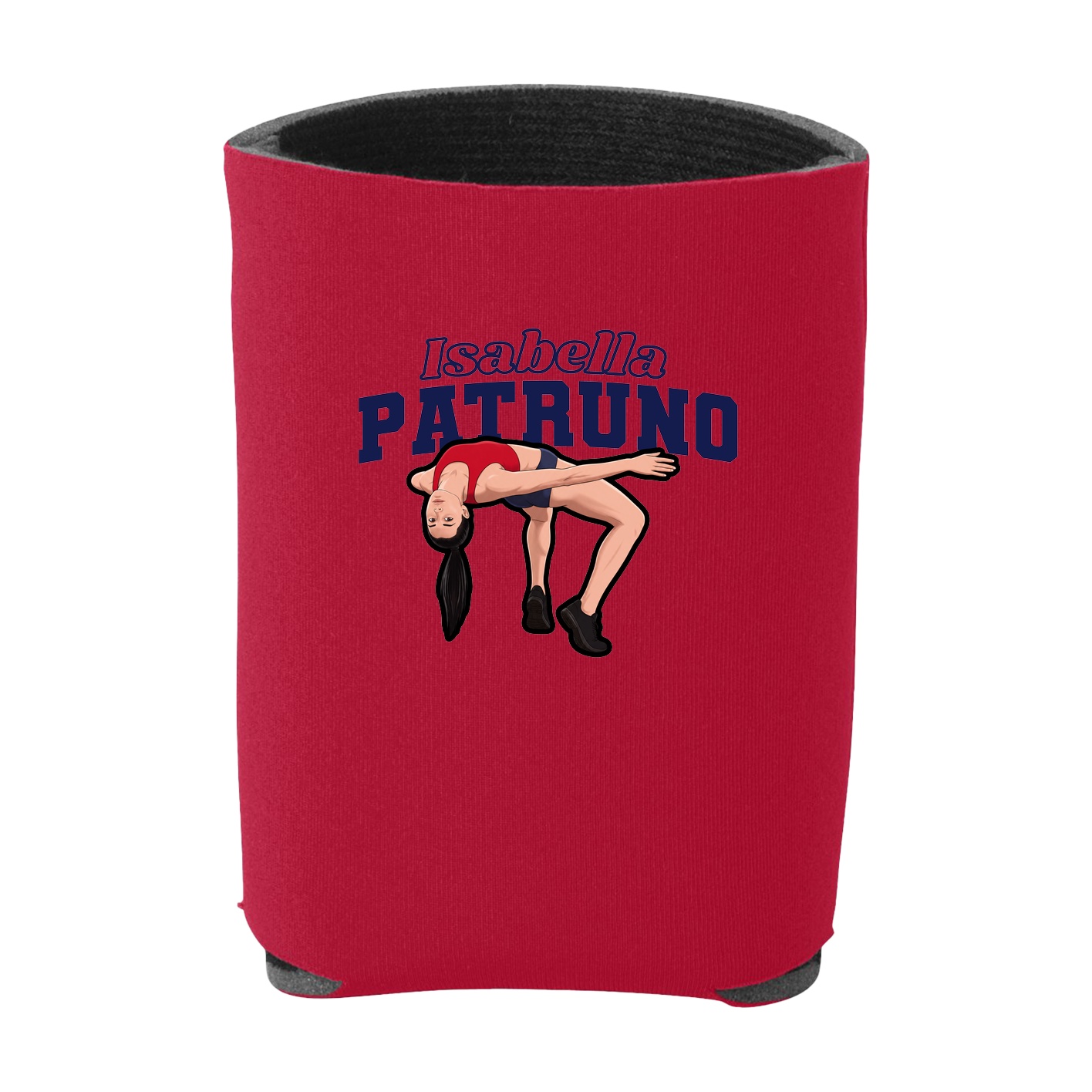 Can Holder — Name Arch in Red