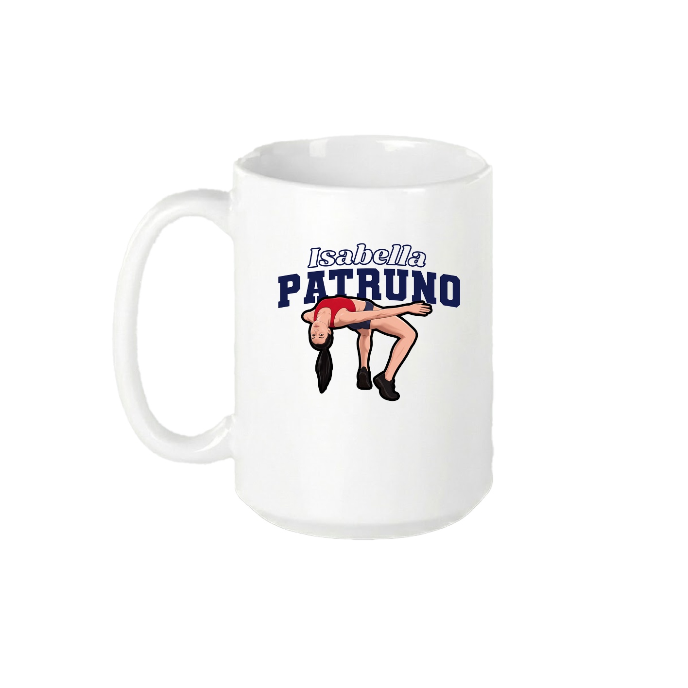15oz Coffee Mug — Name Arch in White