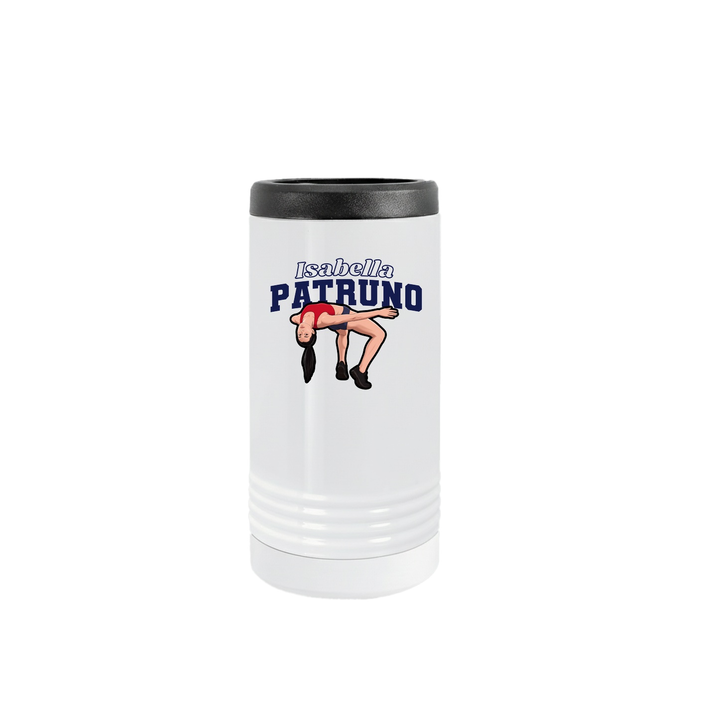 Slim Beverage Holder — Name Arch in White