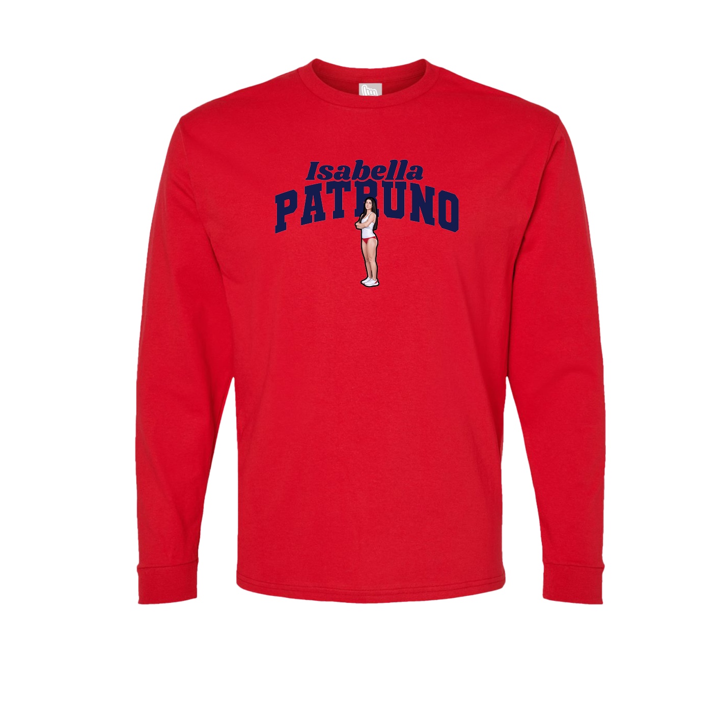 Long Sleeve Tee — Signature Arch in Red