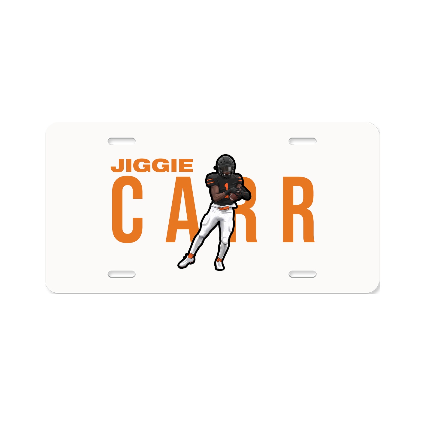 License Plate — Player Name in Classic