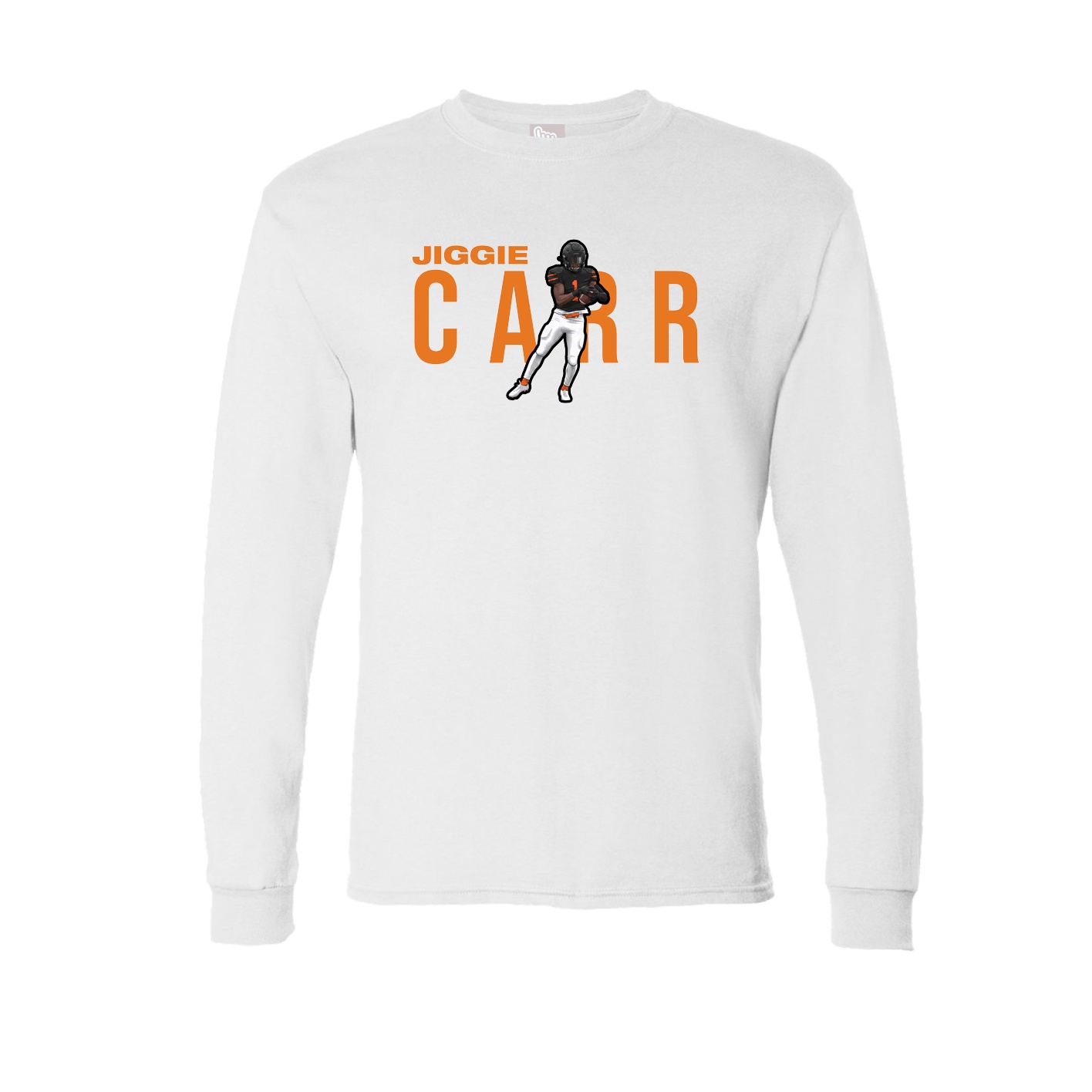 Long Sleeve Tee — Player Name in White