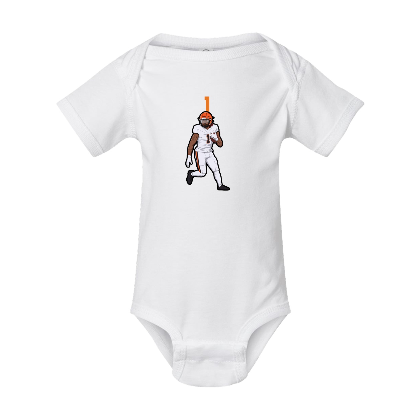 Baby Onesie — Number Top in White