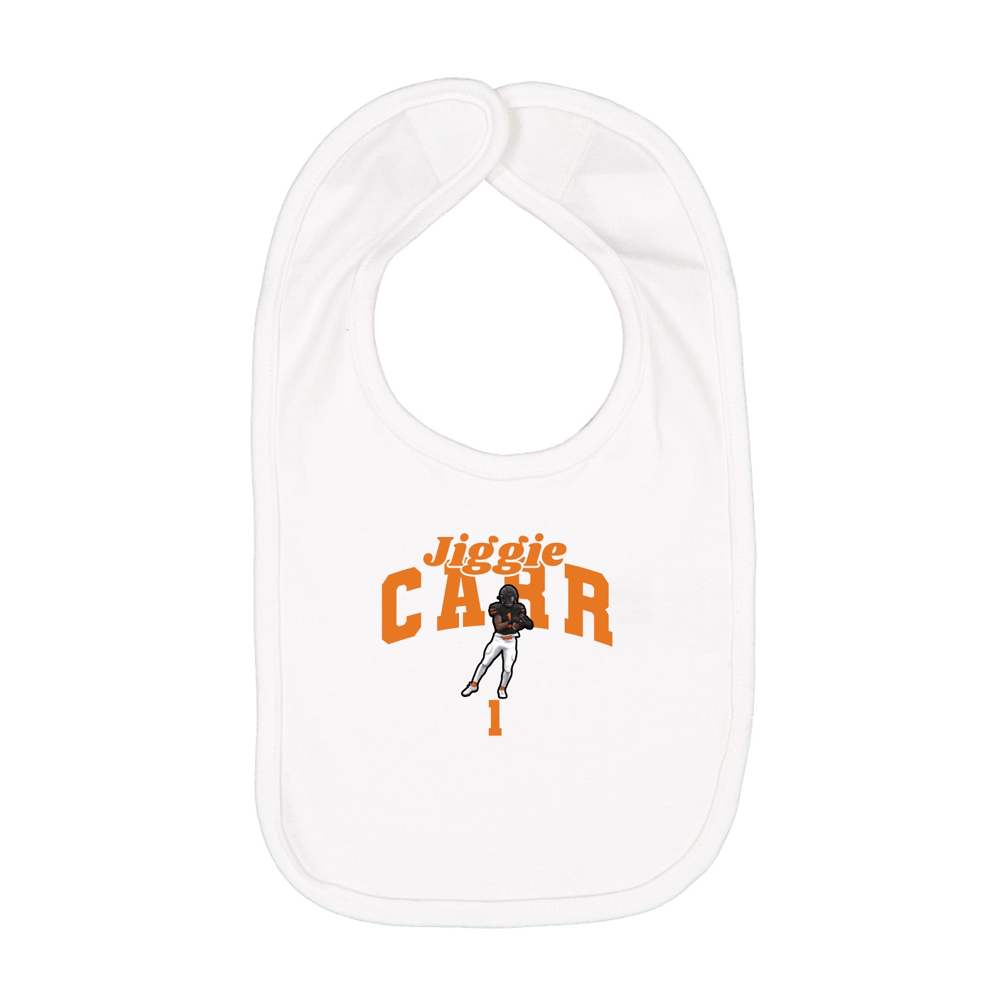 Infant Bib — Signature Arch in White